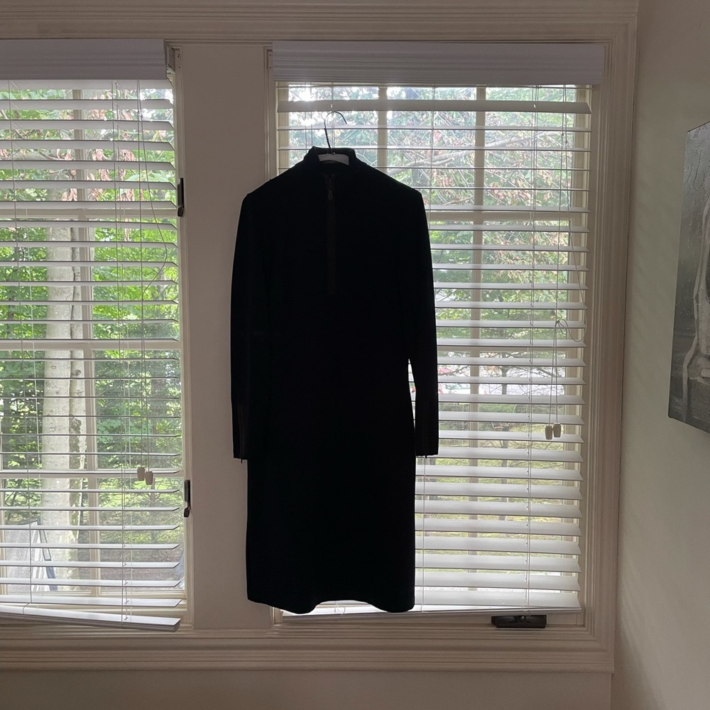 J. McLaughlin Navy Blue Zipper dress